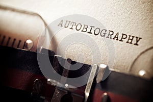 Autobiography concept view