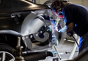 Autobody Technician welding photo