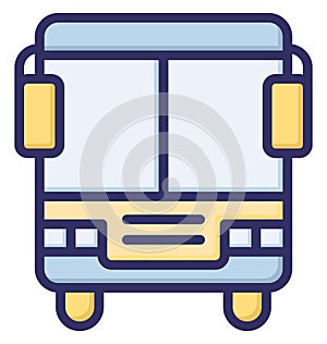 Autobus, bus Isolated Vector Icon that can be easily modified or edited