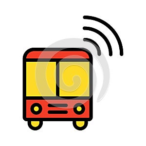 Autobus, bus Isolated Vector Icon that can be easily modified or edited