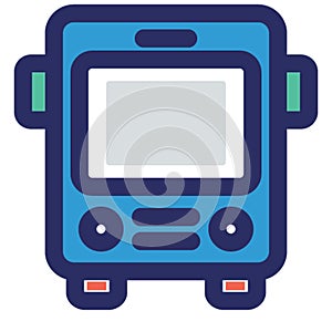 Autobus, bus Vector icon which can easily modify or edit