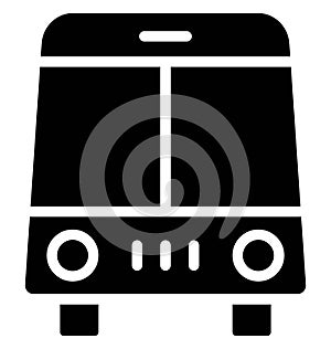 Autobus Vector icon which can be easily modified or edit in any color