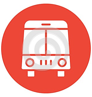 Autobus Vector icon which can be easily modified or edit in any color