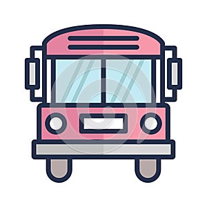 Autobus Vector icon which can easily modify or edit