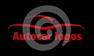 Autocar logo on a black background