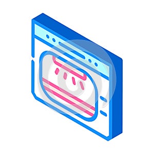 autoclave laboratory electronic equipment isometric icon vector illustration