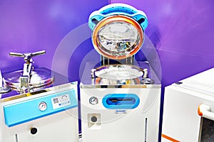 Autoclaves for chemical laboratories in store