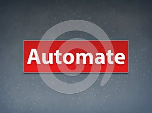 Automate Red Banner Abstract Background