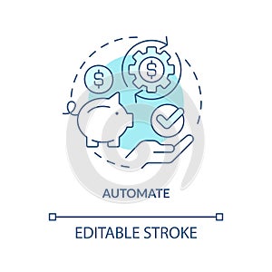 Automate turquoise concept icon