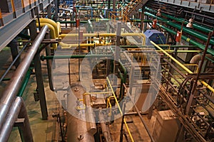 Automated air separating workshop, inside view