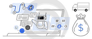 Automated Customer Support Chatbot with Workflow and E-commerce Integration in a Digital Workspace