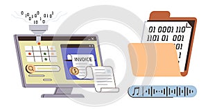 Automated Data Processing and Digital Record Management in Modern Business Systems