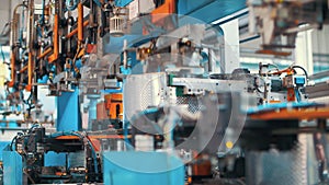 Automated equipment producing aluminum drums for washing machines at factory