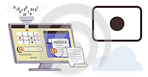 Automated Invoice Processing with Digital Data Output and Cloud Integration