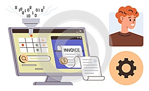 Automated Invoice Processing System with Digital Data Analysis and User Profile Integration
