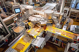 automated labeling machine applying brand labels