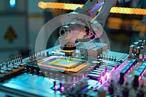 Automated Microchip Assembly Process Using Robotic Arm