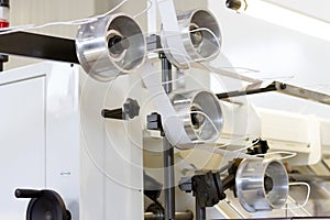 Automated paper making process at the factory automated line