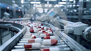 Automated Pharmaceutical Production Line with Robotics