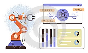 Robotic Arm Programming with Scientific Analysis and Data Panels