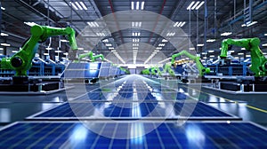 The robotic arm in factory.AI generated image