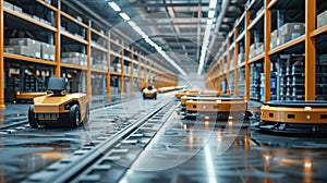 Automated Warehouse Logistics. Efficiency Illustrated with Advanced Technology