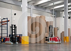 Automated warehouse (paper) with robotic forklift