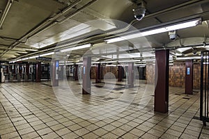 Automatic access control ticket barriers in subway station