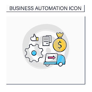 Automatic accounts payable color icon