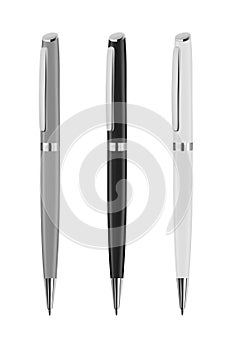 Automatic ball pen in the vector.