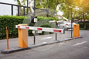 Automatic Barrier Gate, Security system for building and car entrance vehicle barrier