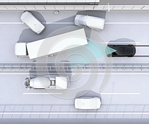 Automatic braking system avoid car crash from car accident