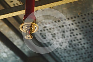 Automatic ceiling Fire Sprinkler in red water pipe System