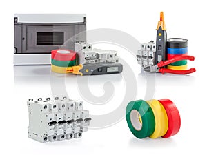 Automatic circuit breakers, insulation tape, tester