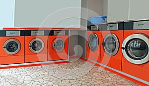 Automatic coin operated laundry