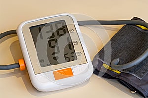 Automatic digital blood pressure monitor.