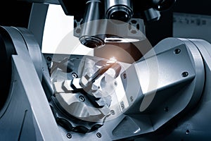 Automatic Drilling machine with control microscope workpiece, Industrial concept