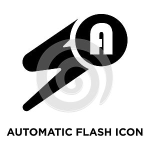 Automatic Flash icon vector isolated on white background, logo c