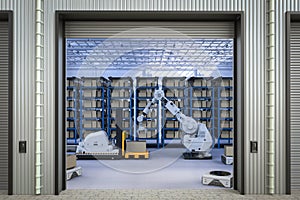 Automatic forklift and robot arm