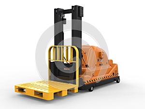 Automatic forklift truck