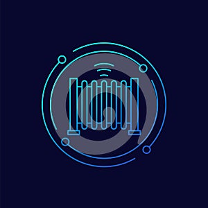 automatic gate line vector icon