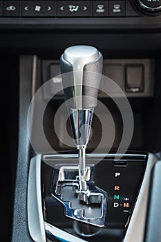 Automatic gear of new modern car