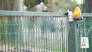 Automatic green metal gates move