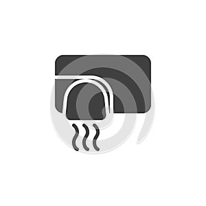 Automatic hand dryer vector icon