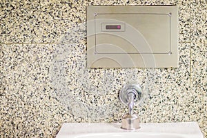 Automatic infrared urinal sensor. Urinal Inductive toilet flush valve photo