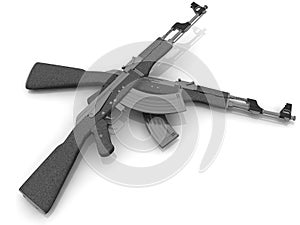 Automatic Kalashnikov guns photo