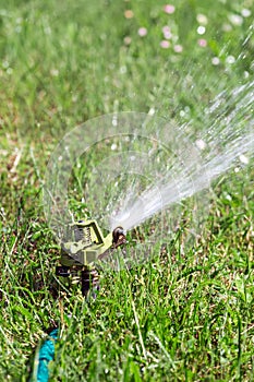 Automatic lawn sprinkler