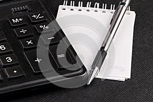 Automatic pencil, calculator and notepad