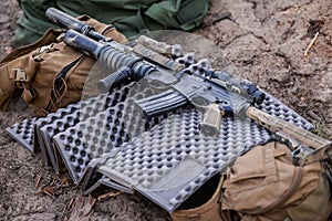 Automatic rifle with a grenade launcher