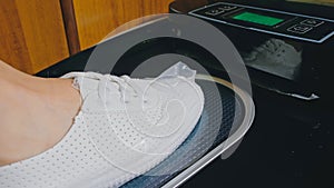 Automatic Thermal Shrinkable Shoe Cover Laminating Machine. Clos